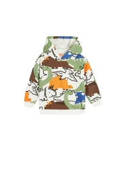 Kapuzensweatshirt Kapuzenkragen Mit Aufdruck
