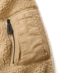 Brandit MA1 Sherpa Jacket (1-St) Beige/Braun/Khaki