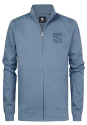 Petrol Industries Sweatjacke Jacke Grau/Blau