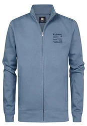Petrol Industries Sweatjacke Jacke Grau/Blau