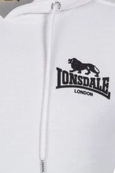 Lonsdale Kapuzensweatshirt Claughton Weiß/Creme/Grau