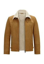 Lederjacke MSDomenic aus hochwertigem Lammfellimitat