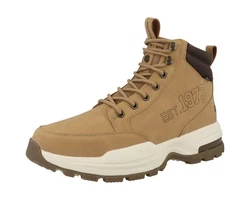Dockers by Gerli Schnürboots Herren Stiefel Braun/Khaki