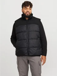 Jack & Jones Plus Weste 'JJMoon' Schwarz