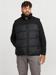 Jack & Jones Plus Weste 'JJMoon' Schwarz