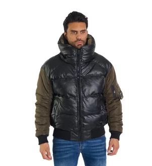 Denim Distriqt Bomberjacke Winter Herren mit Fellkragen