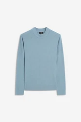 Cinque Stehkragenpullover Cigiano Blau/Hellblau