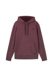 TOM TAILOR Sweatshirt Hoodie Bordeaux/Rosa/Lila/Dunkelrot/Rot