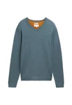 TOM TAILOR Strickpullover V-Neck (1-tlg) Hellblau/Blau/Grau/Schwarz/Dunkelblau