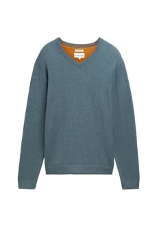 TOM TAILOR Strickpullover V-Neck (1-tlg)