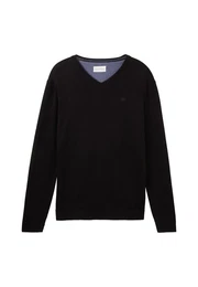 Strickpullover Pullover Strickpullover V-Neck (1-tlg)