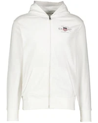 Gant Sweatjacke mit Kapuze GRAPHIC weiß