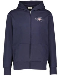 Gant Sweatjacke mit Kapuze GRAPHIC Dunkelblau/Blau
