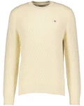 Gant Strickpullover Creme/Gelb/Khaki/Beige/Weiß