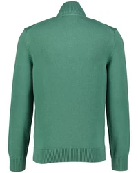 Gant Strickpullover CASUAL COTTON HALF ZIP Dunkelgrün/Grün/Türkis