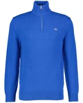 Gant Strickpullover CASUAL COTTON HALF ZIP Blau/Hellblau/Dunkelblau