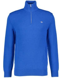 Gant Strickpullover CASUAL COTTON HALF ZIP Blau/Hellblau/Dunkelblau