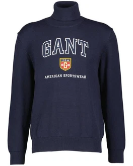 Gant Strickpullover Graphic Turtleneck Gant Strickpullover Graphic Turtleneck