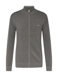 GANT Strickjacke grau/wei