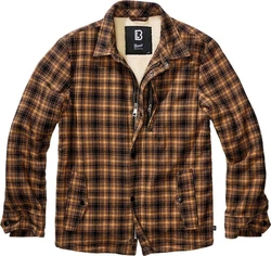 Brandit Classic Sherpa Jacket (1-St) Braun/Orange/Grau