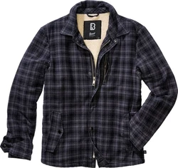 Brandit Classic Sherpa Jacket (1-St) Grau/Dunkelblau/Blau