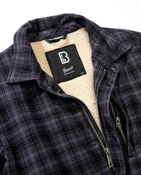 Brandit Classic Sherpa Jacket (1-St) Grau/Dunkelblau/Blau
