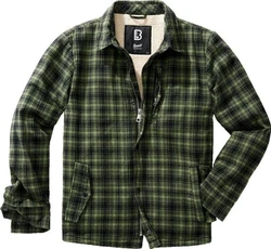 Brandit Classic Sherpa Jacket (1-St) Dunkelgrün/Grün/Grau