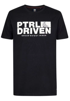Petrol Industries T-Shirt Kurzarmshirt Dunkelblau/Braun/Lila/Schwarz