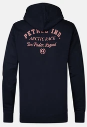 Petrol Industries Hoodie Sweatshirt mit Aufdruck (Portage) Dunkelblau/Blau