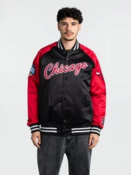 Mitchell & Ness Collegejacke NBA Lightweight Satin Jacket Rot/Creme/Dunkelrot/Schwarz
