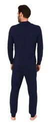 Normann Care Pyjama Herren Pflegeoverall Einteiler 
