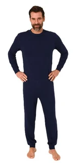 Normann Care Pyjama Herren Pflegeoverall Einteiler 