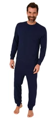 Normann Care Pyjama Herren Pflegeoverall langarm mit Reißverschluss am Rücken und Bein 