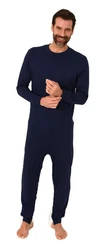 Normann Care Pyjama Herren Pflegeoverall Einteiler 
