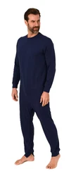 Normann Care Pyjama Herren Pflegeoverall Einteiler 