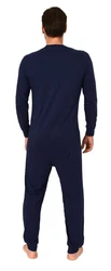 Normann Care Pyjama Herren Pflegeoverall Einteiler 