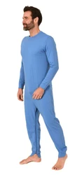 Normann Care Pyjama Herren Pflegeoverall Einteiler 