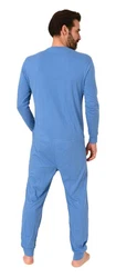 Normann Care Pyjama Herren Pflegeoverall Einteiler 
