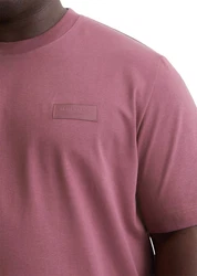 Marc O'Polo T-Shirt Bio-Baumwoll-Jersey Dunkelrot/Rosa/Schwarz
