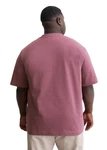 Marc O'Polo T-Shirt Bio-Baumwoll-Jersey Dunkelrot/Rosa/Schwarz