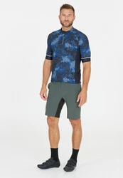 ENDURANCE Radhose Benal 2-in-1-Design Dunkelgrün/Türkis/Grün/Blau