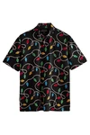Next Poloshirt Polo-Shirt im weihnachtlichen Print Mischfarben/Schwarz/Grau