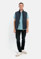 camel active Henleyshirt Hellblau/Blau
