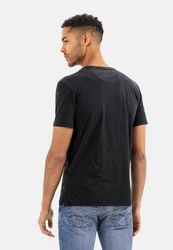 camel active Henleyshirt Schwarz/Dunkelgrau