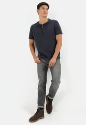 camel active Henleyshirt Dunkelblau/Grau/Dunkelgrau/Hellblau
