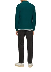 s.Oliver Strickpullover Strick-Troyer Türkis/Grün/Dunkelgrün