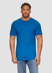 s.Oliver Kurzarmshirt T-Shirt Logo Blau/Hellblau/Dunkelblau