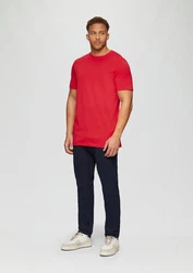 s.Oliver Kurzarmshirt T-Shirt Logo Rot