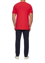 s.Oliver Kurzarmshirt T-Shirt Logo Rot