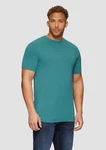 s.Oliver Kurzarmshirt T-Shirt Logo Türkis/Grün